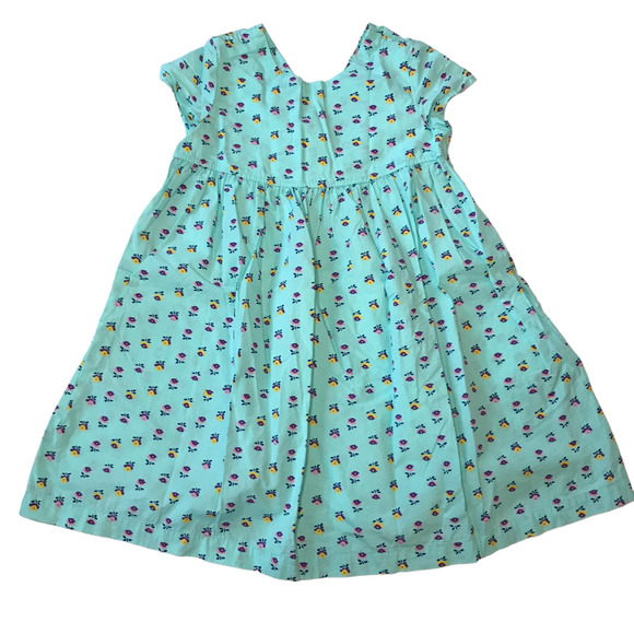 Hanna Andersson 100% Cotton Floral Dress 120 - Picture 1 of 4